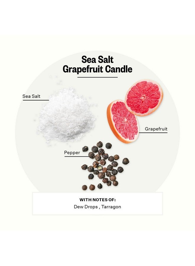 Apotheke Luxury Scented Candles for Home, Sea Salt Grapefruit - Aromatherapy Jar Candle with Soy Wax Blend - Image 2
