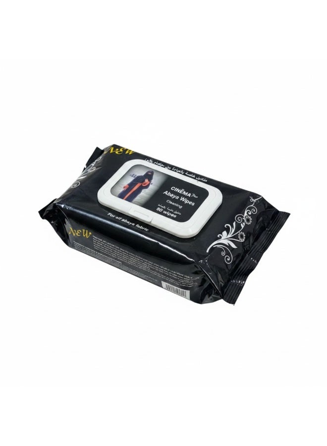 Cinema Abaya Cleaning Wet Wipes, 80 Count