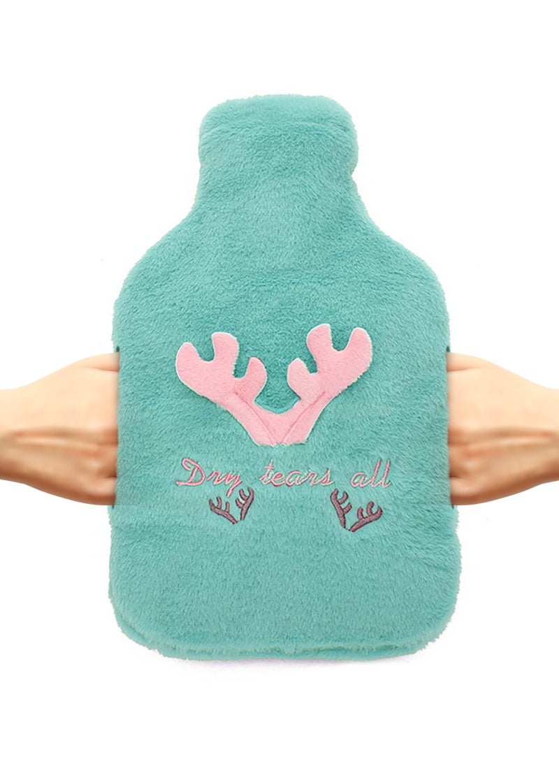 MARK STORE Hot Water Bag, Bottle with Soft Hand Pocket Cover, 2Liter, For Pain Relief, Neck & Shoulders, Feet Warmer, Menstrual Cramps, Hot and Cold  - Image 1