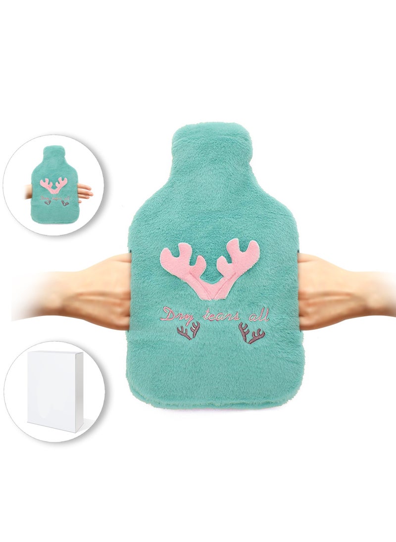 MARK STORE Hot Water Bag, Bottle with Soft Hand Pocket Cover, 2Liter, For Pain Relief, Neck & Shoulders, Feet Warmer, Menstrual Cramps, Hot and Cold  - Image 2