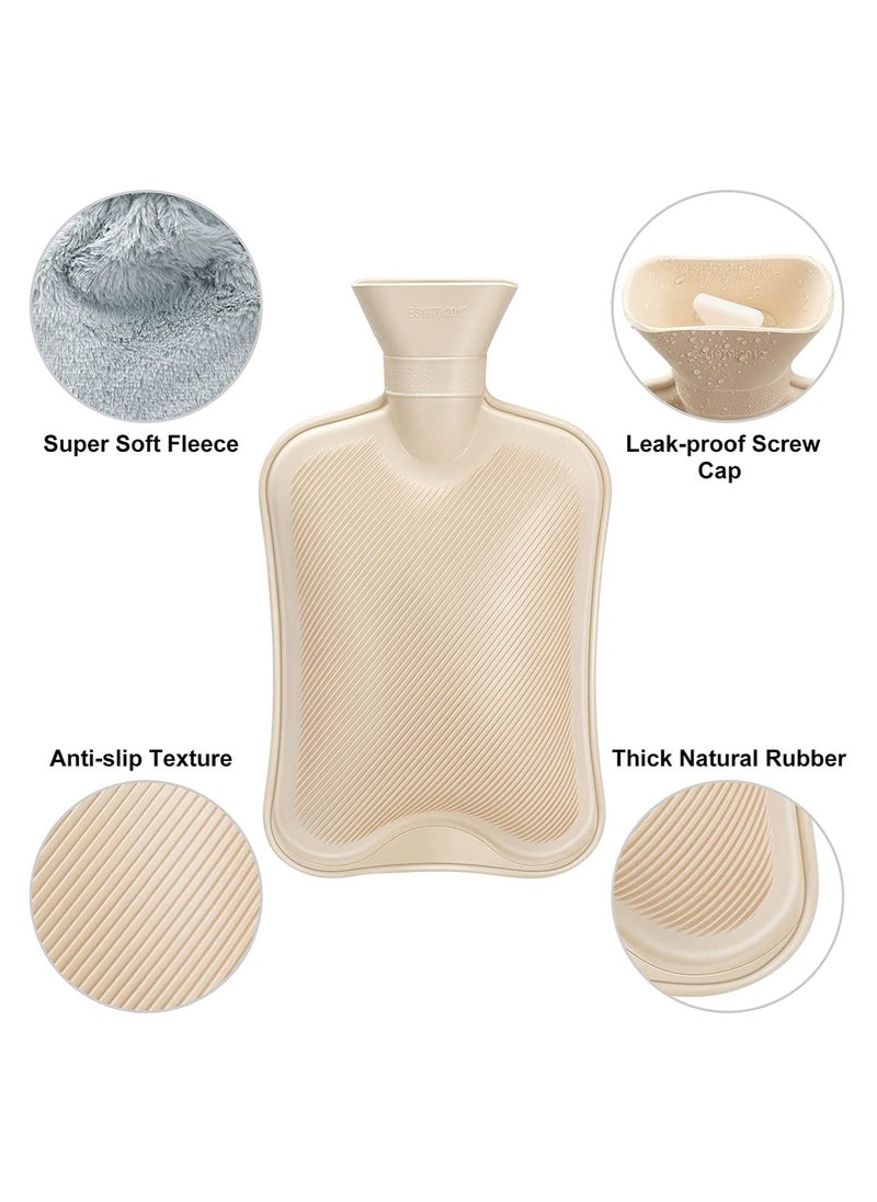MARK STORE Hot Water Bag, Bottle with Soft Hand Pocket Cover, 2Liter, For Pain Relief, Neck & Shoulders, Feet Warmer, Menstrual Cramps, Hot and Cold  - Image 5