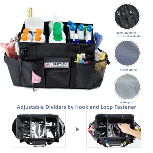 FRECOLSH Large Cleaning Caddy for Cleaning Suppliers Organizer15 Storage Organizer for House Clean Essential Wearable Cleaing Bag Storage Caddy for Housekeeping - Image 3