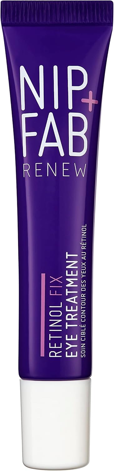 Nip Fab Retinol Fix Eye Treatment Advanced AntiAging Formula Diminishes Fine Lines Wrinkles and Dark Circles Hydrating and Brightening Eye Cream for Radiant Skin 15ml