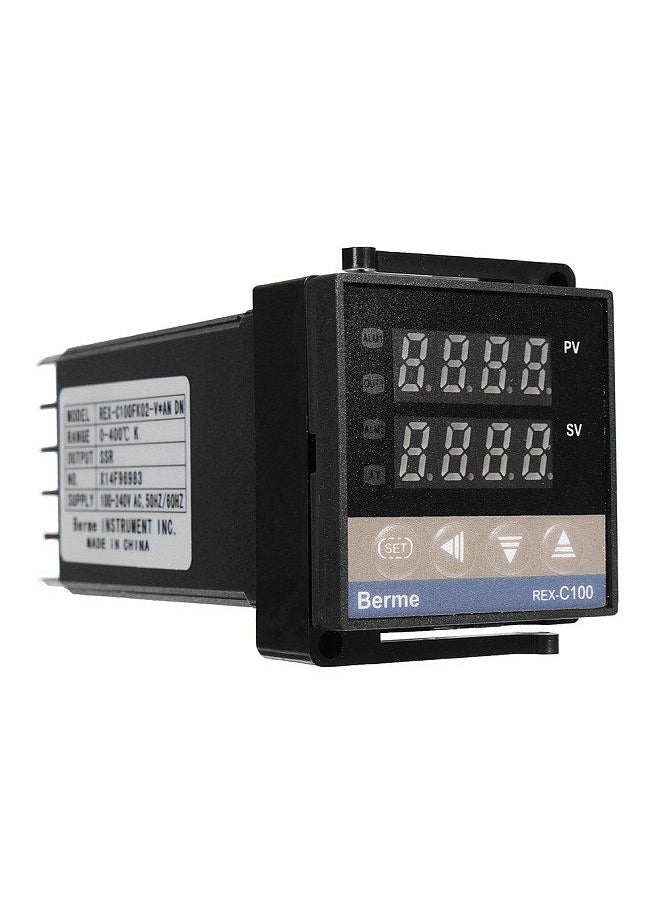 Generic - Digital LCD PID REX-C100 Temperature Controller Set + K Thermocouple + Max.40A SSR - Image 1
