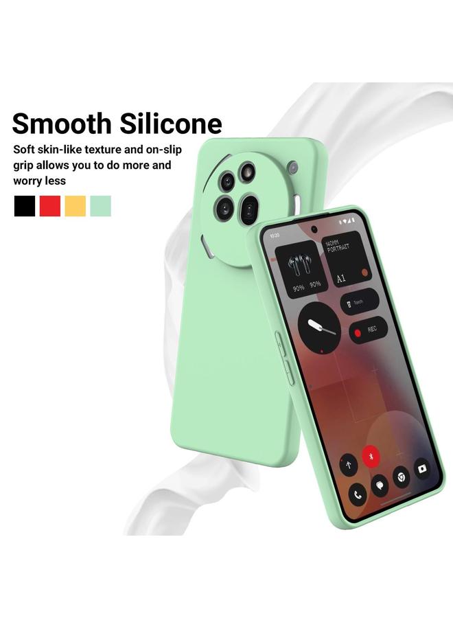 S-TOP Case For Nothing Phone 3a Pro Pure Color Liquid Silicone Shockproof Phone Case - Image 3