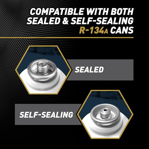 A/C Pro InterDynamics Car Air Conditiioner Gauge and Hose by InterDynamics, A/C Pro Air Conditioner Recharge Gauge and Dispenser for Cars, Trucks, 24 In Hose - Image 3