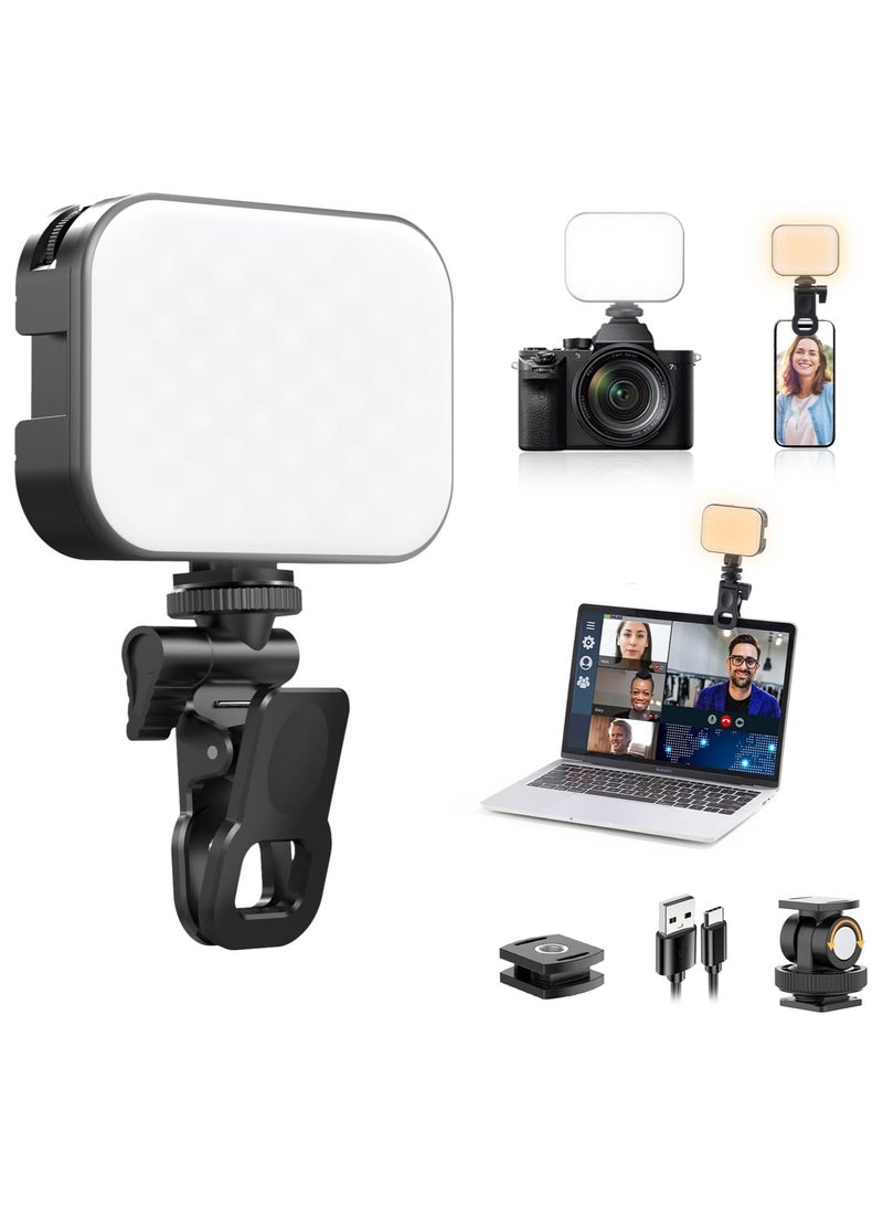 VIJIM ULANZI VL100X Selfie Light, LED Video Camera Light, Portable Clip on Light Panel for - Image 1