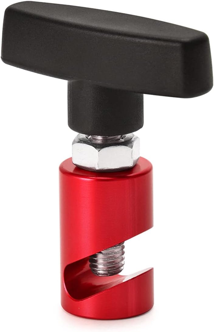 zipelo Lift Support Clamp, Hood Strut Fixing Clamps with Brass Core, Shock Prop Strut Stopper Retainer for Car Hood, Spark Plug Gap Gauge Tool, Universal Automotive Accessories (Red) - Image 5