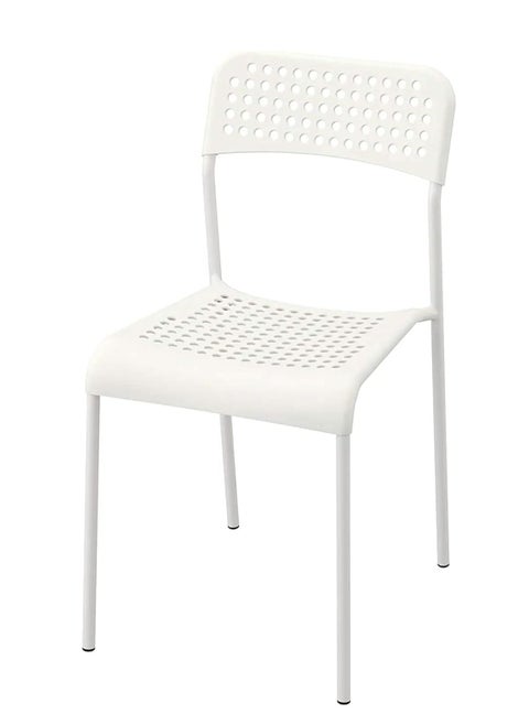 Original Solid Alloy Multi-Purpose Dining Chair 77x45x39cm White