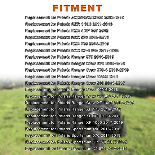 JDMON Fuel Injectors Replacement for Polaris ACE570 ACE900 RZR 4 RZR 570 900 Ranger 570 Ranger Crew 570 900 Ranger Crew XP 900 1000 Sportsman 450 570 Replace 2521068 Pack of 2 - Image 3
