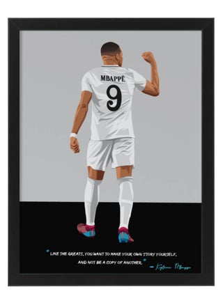 Mbappe Real Madrid Framed Poster 50x40cm - Football Memorabilia, Wall Art, Soccer Collectible, Gift for Fans - pzsku/ZD5B5EF60A41B5655C305Z/45/_/1731995893/53268d41-b019-45ac-9e65-5327787a21ec