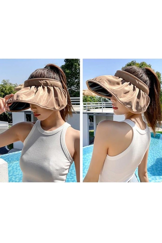 Etertoyle Large Brim Sun Hat UV Protection Foldable Visor Cap for Outdoor Trip - Image 2