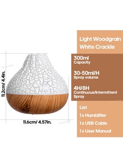 OTTAL Mini Colorful Cool Humidifier, Volcano Shape Humidifier,USB Personal Desktop Humidifier Volcano Spray Mode, 7 Colors,Super Quiet for Office Room, Bedroom  - Image 1