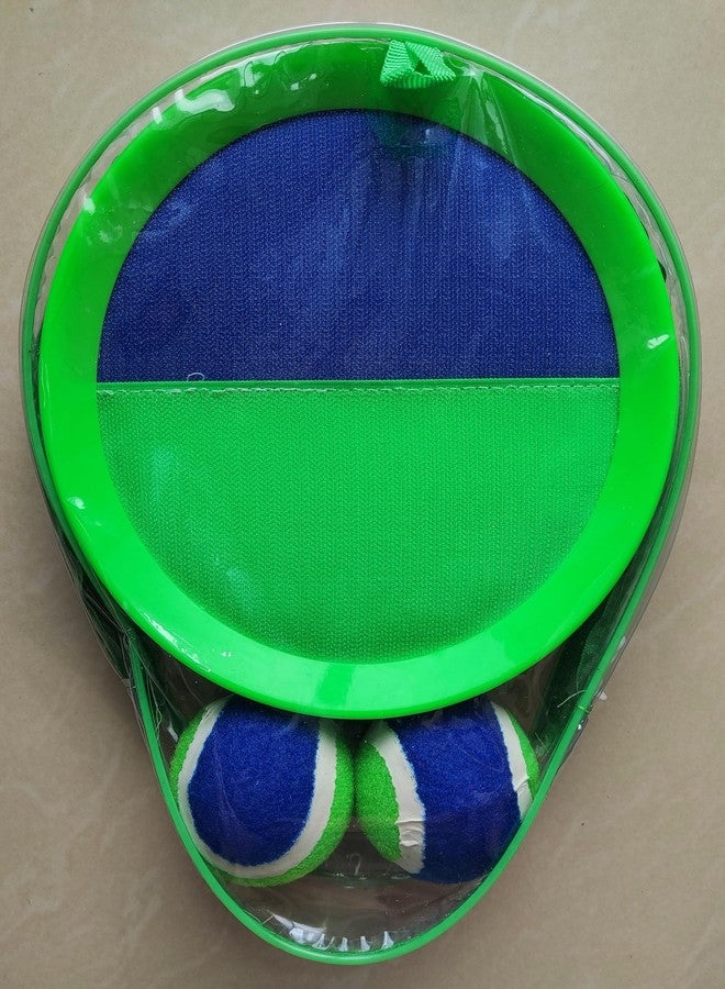 AppleRound Toss and Catch Ball Set (Hook and Loop), Kids Outdoor Games, Beach Toys, Backyard Sports, Paddle Ball Games (Pack of 2 Paddles and 2 Balls) - Image 5