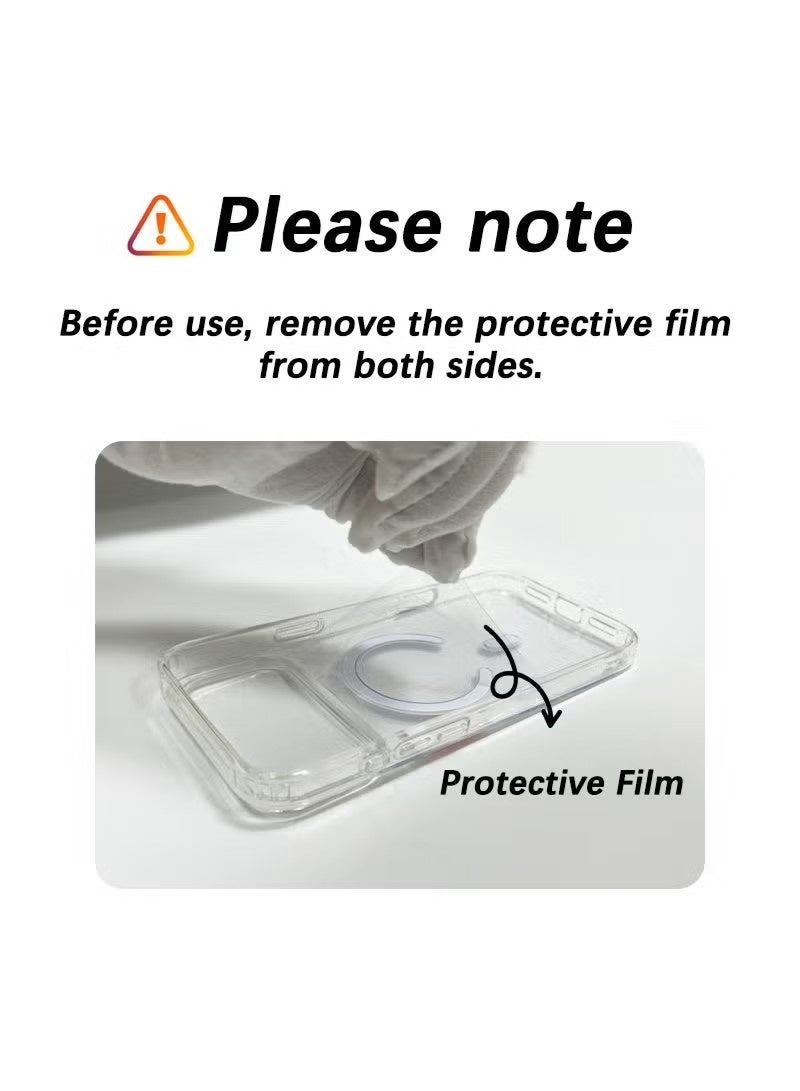 general MAGEASY Bright M Magnetic Clear Case for iPhone 17 Pro Max – Military-Grade 16ft Drop Protection, 12N Ultra-Strong MagSafe Support, Anti-Yellowing Crystal Clear Hybrid Cover - Image 3