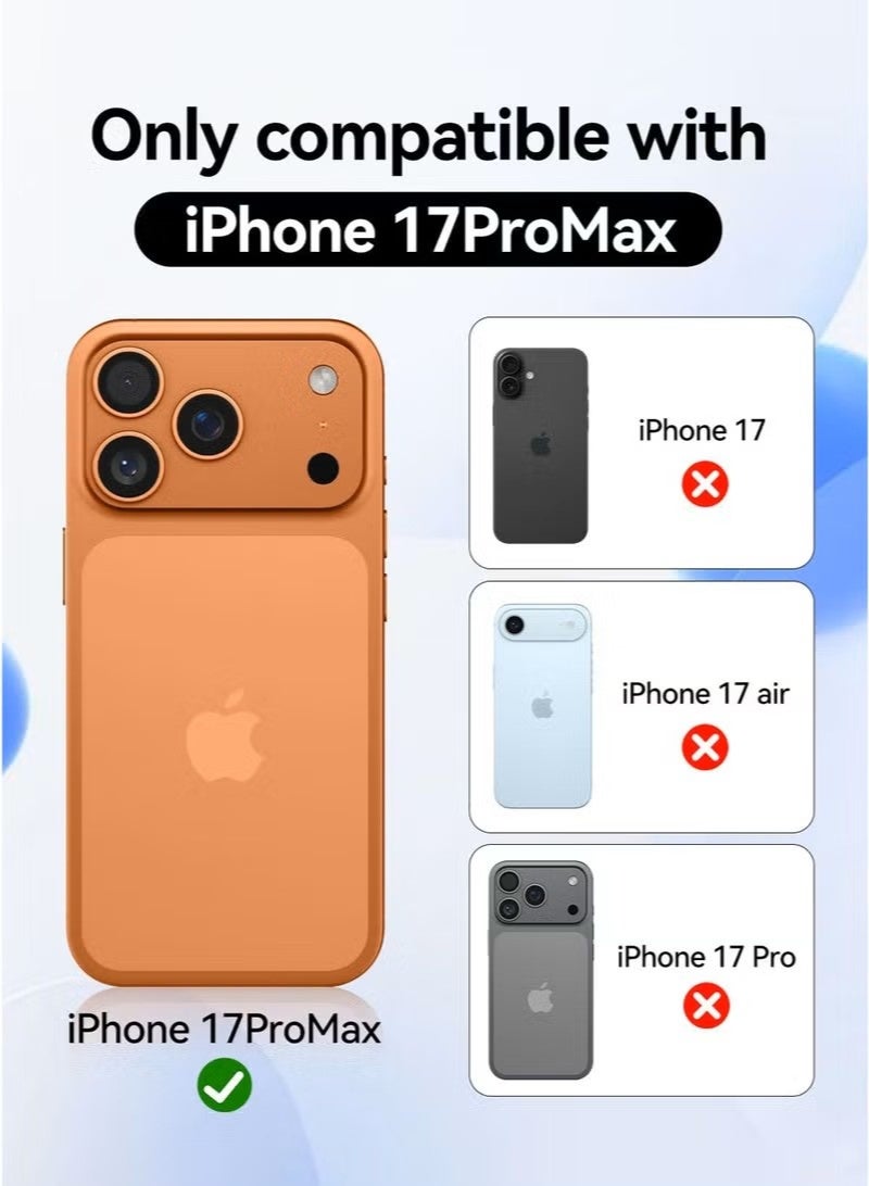 general MAGEASY Bright M Magnetic Clear Case for iPhone 17 Pro Max – Military-Grade 16ft Drop Protection, 12N Ultra-Strong MagSafe Support, Anti-Yellowing Crystal Clear Hybrid Cover - Image 2