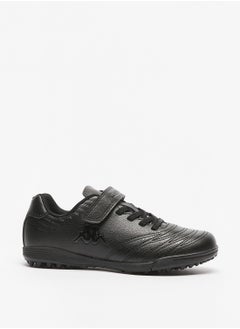 Kappa Boys Textured Sneakers with Hook and Loop Closure  - Image 3