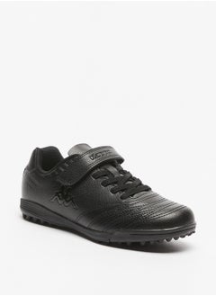 Kappa Boys Textured Sneakers with Hook and Loop Closure  - Image 1