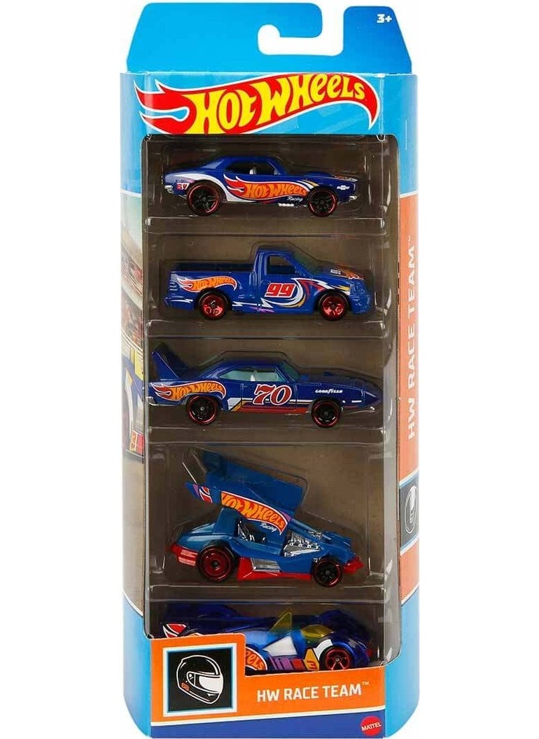 Hot Wheels - مجموعة سيارات 5 قطع - فريق سباق Hw - Image 1