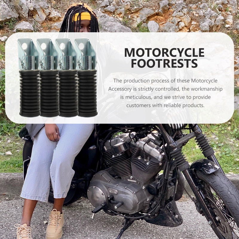 Universal Motorcycle Rear Footrest Peg Rubber Pedal Black for GS125 CG125 - Image 5