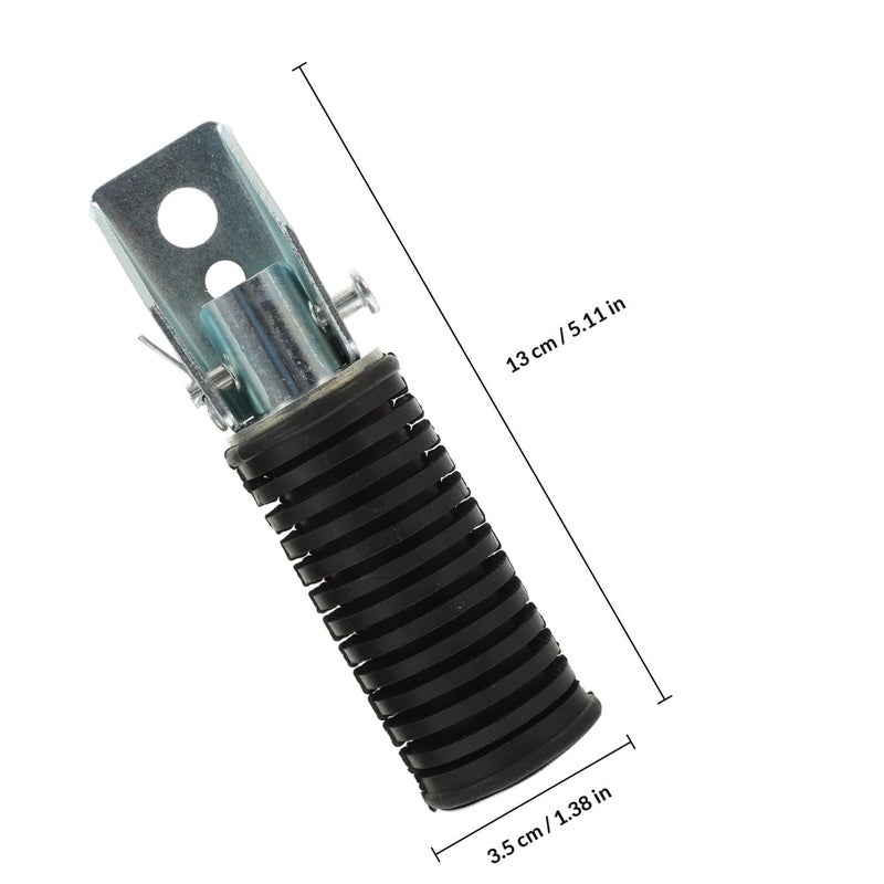 Universal Motorcycle Rear Footrest Peg Rubber Pedal Black for GS125 CG125 - Image 3