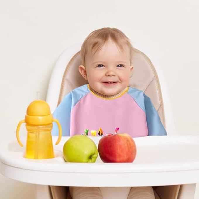 KIDS ART APRONS, KIDS PAINTING APRON WATERPROOF PAINTING APRON LONG SLEEVE FOR KIDS CHILDREN'S ART SMOCK WITH POCKETS FOR PAINTING COOKING EATING (HEIGHT 80-102CM) - Image 4