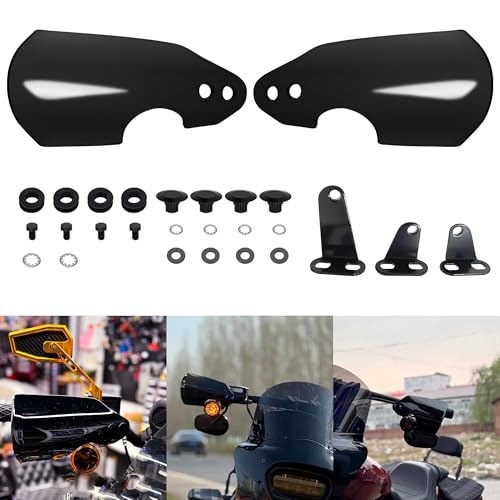 FATECIM Club Style Motorcycle Handlebar Handguards Hand Guards for Harley 20062025 Dyna Softail Low Rider S Wide Glide Road King Special Fat Boy Fat Bob Sport Glide FXSB Breakout Blackline Springer - Image 3
