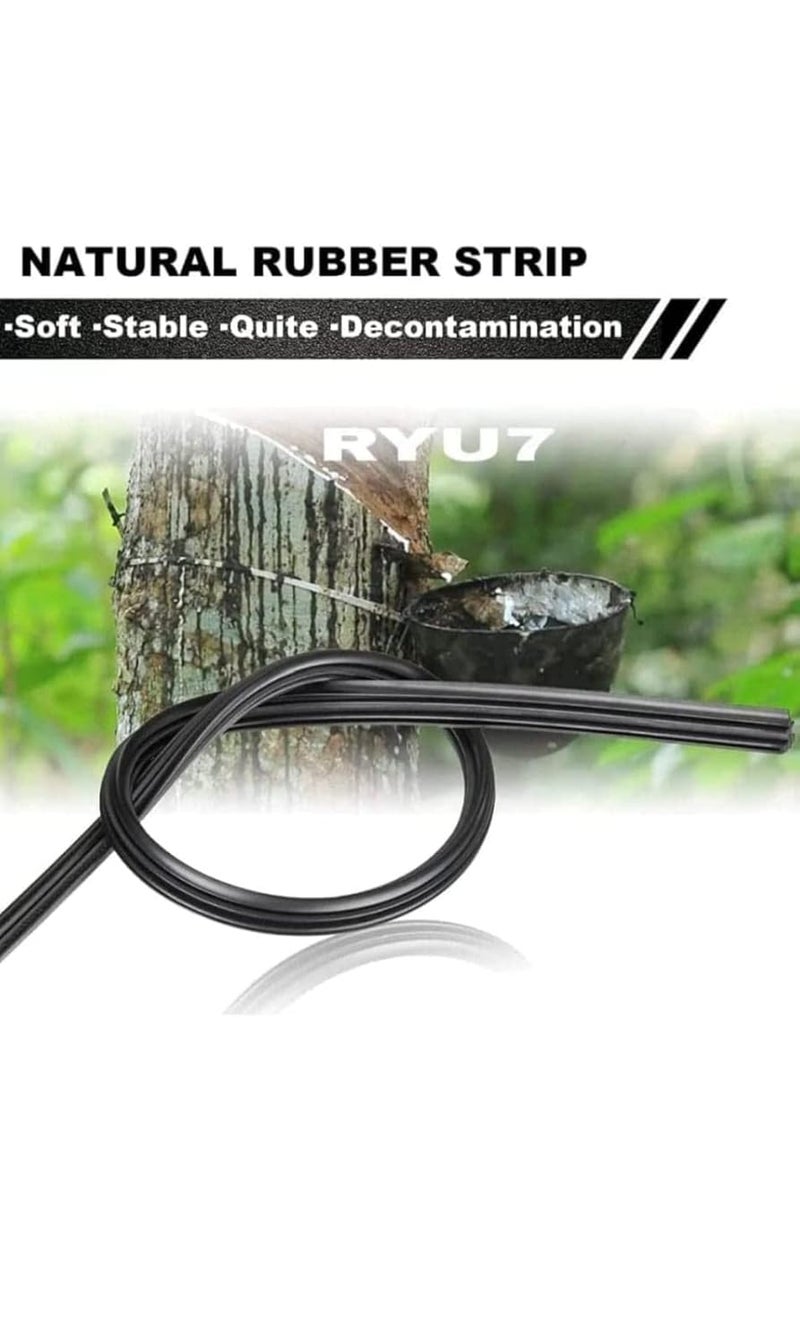 RYU7® Aerodynamic Design Frameless Wiper Blades Compatible with Tata Zest, Size- 24" 14" (Pack of 2) - Image 3