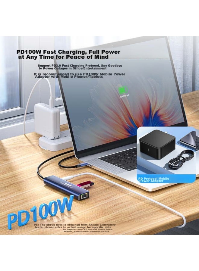 Acasis Type-c Desktop Expansion Dock, Hdmi Hub, Usb Splitter, 4k 60hz Screen Mirroring, Network Port Converter, Ipad Pro, Apple Mac Adapter, 1 Meter, Ds-7hn6m1 - Image 4