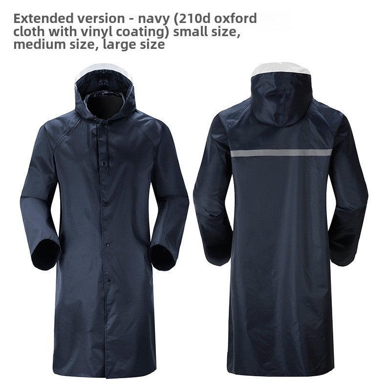 Generic Extra Large Full Body Raincoat for Outdoor Work Navy blue