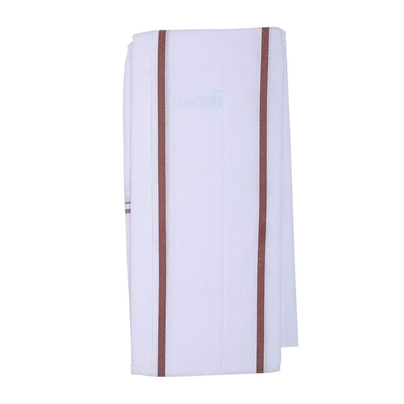 ROLIMOLI 100% Cotton White Gamchha/Angochha Set of 2 (2 Meter) for Men - Image 2