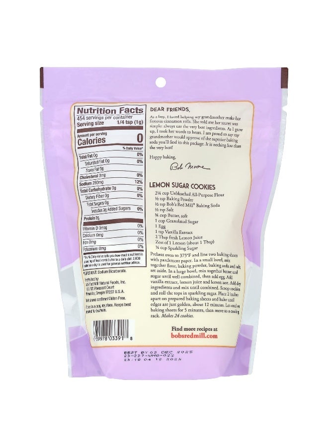 Bobs red mill Bob's Red Mill, Baking Soda, 1 lb (454 g)  - Image 2