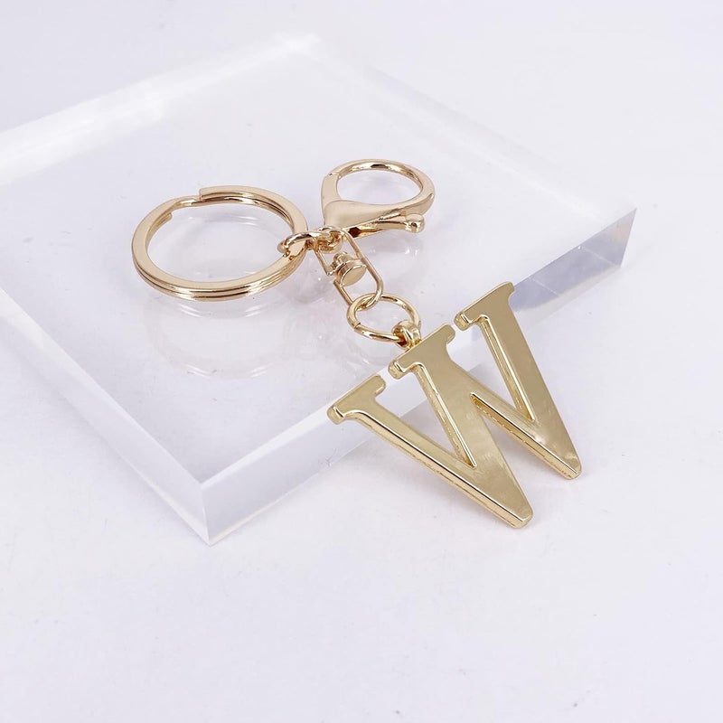 LAXPICOL Gold Letter A-Z Keychain for Women Men Purse Handbags Metal Alphabet Initial Letter Key Ring Keychain - Image 5
