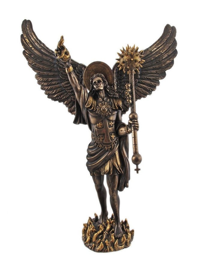PTC Pacific Giftware PTC 12.75 Inch Archangel Uriel with Spear Religious Resin Statue Figurine - Image 1