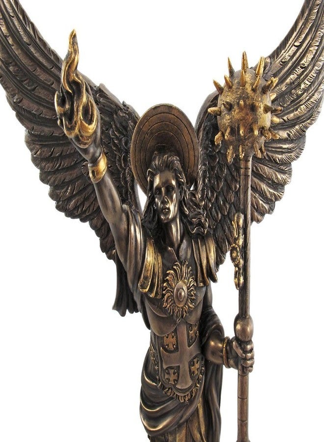 PTC Pacific Giftware PTC 12.75 Inch Archangel Uriel with Spear Religious Resin Statue Figurine - Image 3