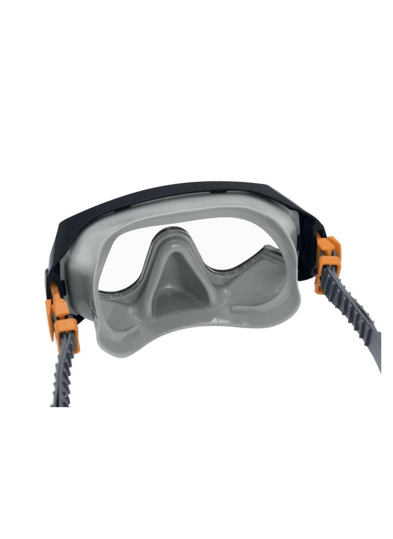بست واي Bestway Snorkel mask for adults diving mask with uv protection, anti-leak, adjustable strap, spark wave set - No:24068  - Image 2