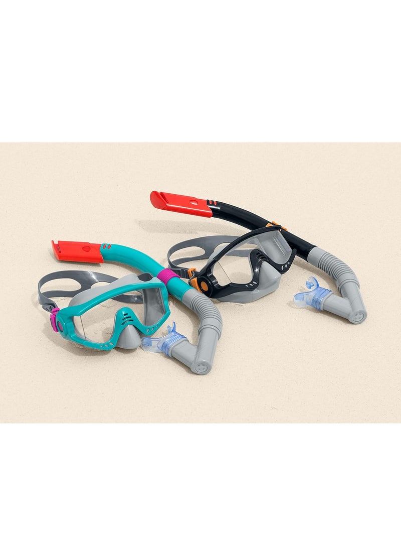 بست واي Bestway Snorkel mask for adults diving mask with uv protection, anti-leak, adjustable strap, spark wave set - No:24068  - Image 4