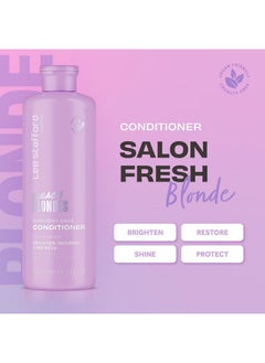 Lee Stafford Ee Stafford Bleach Blondes Everyday Care Conditioner ; 500Ml Blonde Toner Neutralizes Yellow Tones For Bleached Blonde And Platinum Hair Enhance Blonde  - Image 3