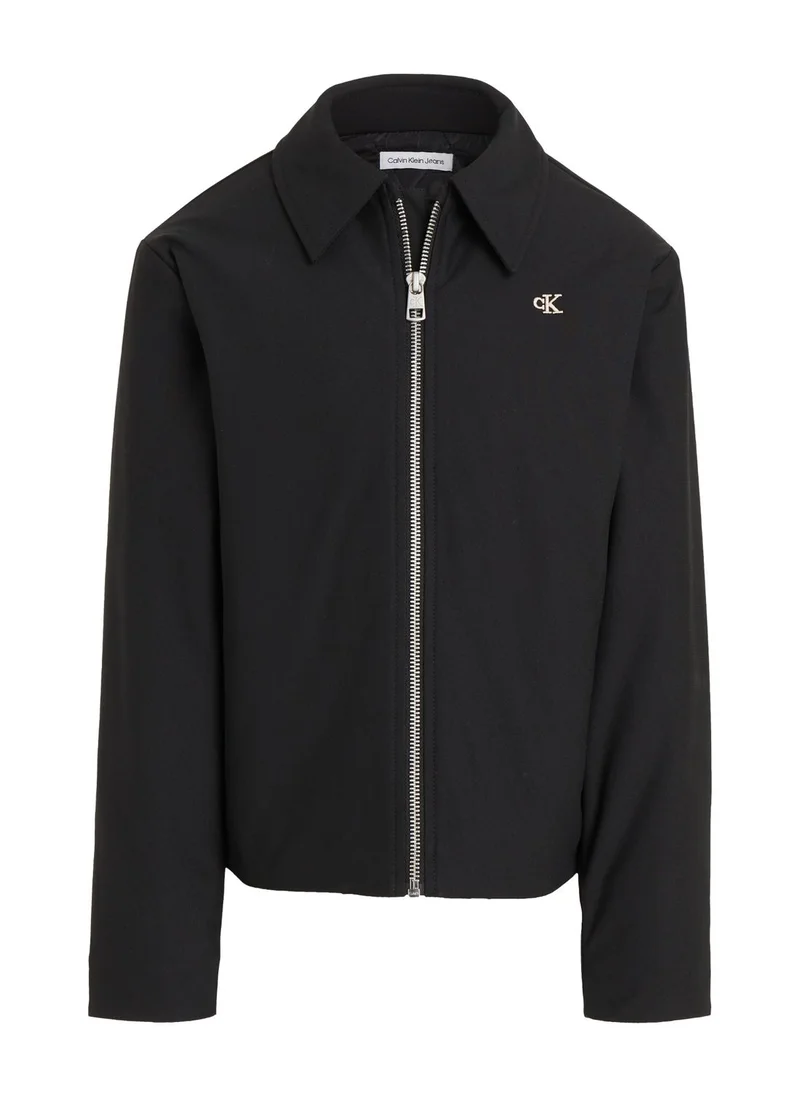 Calvin Klein Jeans Kids Logo Zippered Jacket
