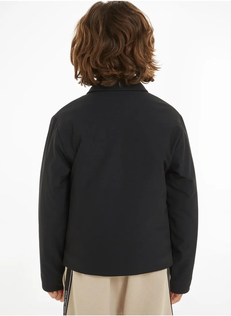 Calvin Klein Jeans Kids Logo Zippered Jacket