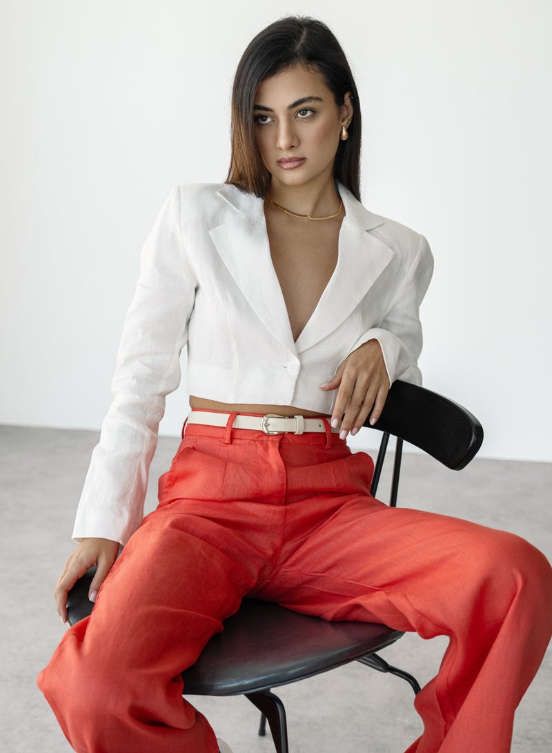 الموضة الطبيعية Cropped blazer  - Image 1