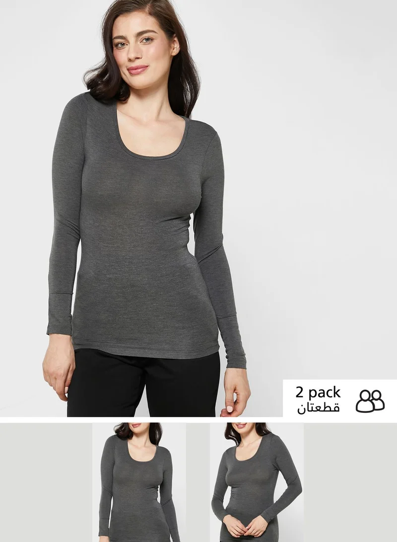 Marks & Spencer 2 Pack Heatgen Thermal Long Sleeve Top