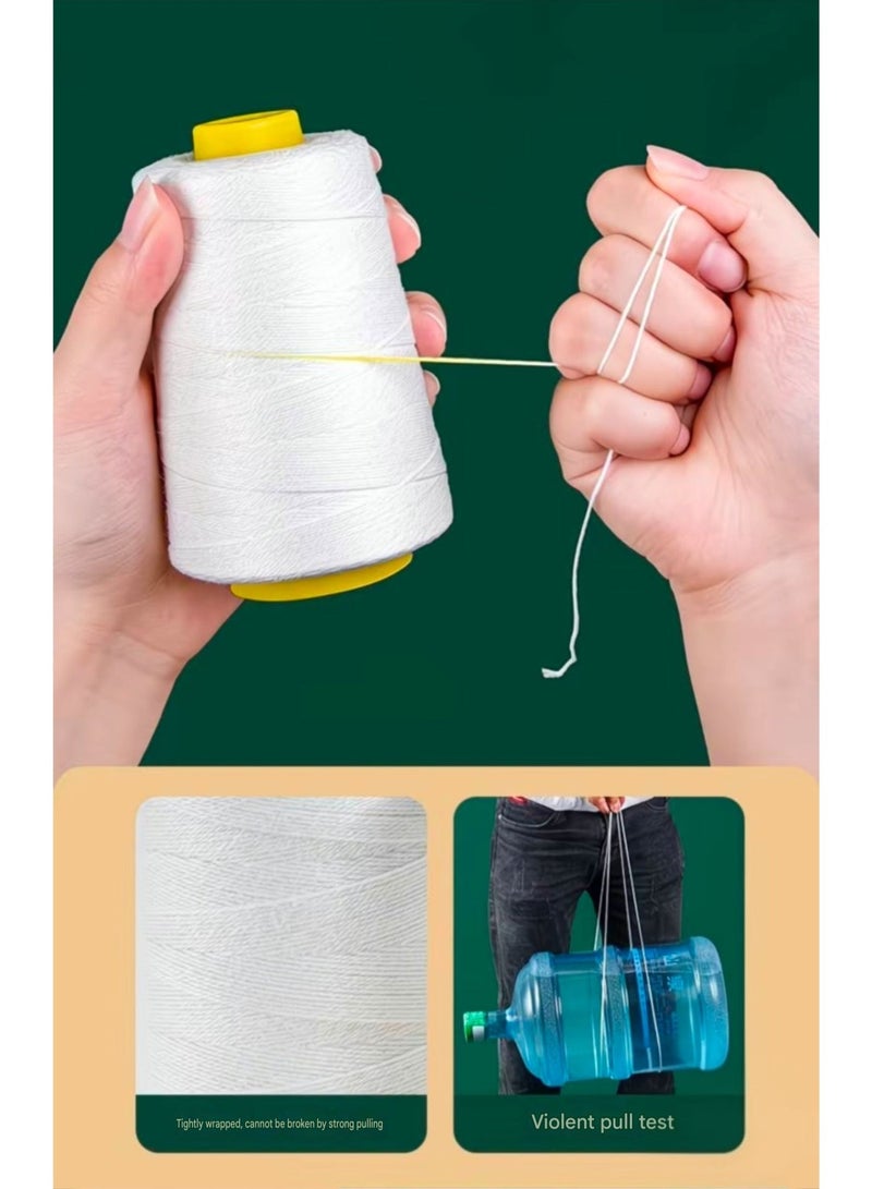 بكرة خيط خياطة صناعية شديدة التحمل من البوليستر (250 غرام) - خيط مترابط عالي القوة لإغلاق الحقائب المحمولة، والتنجيد، والجلود، والخيام، ومشاريع البناء التي تقوم بها بنفسك - Image 3