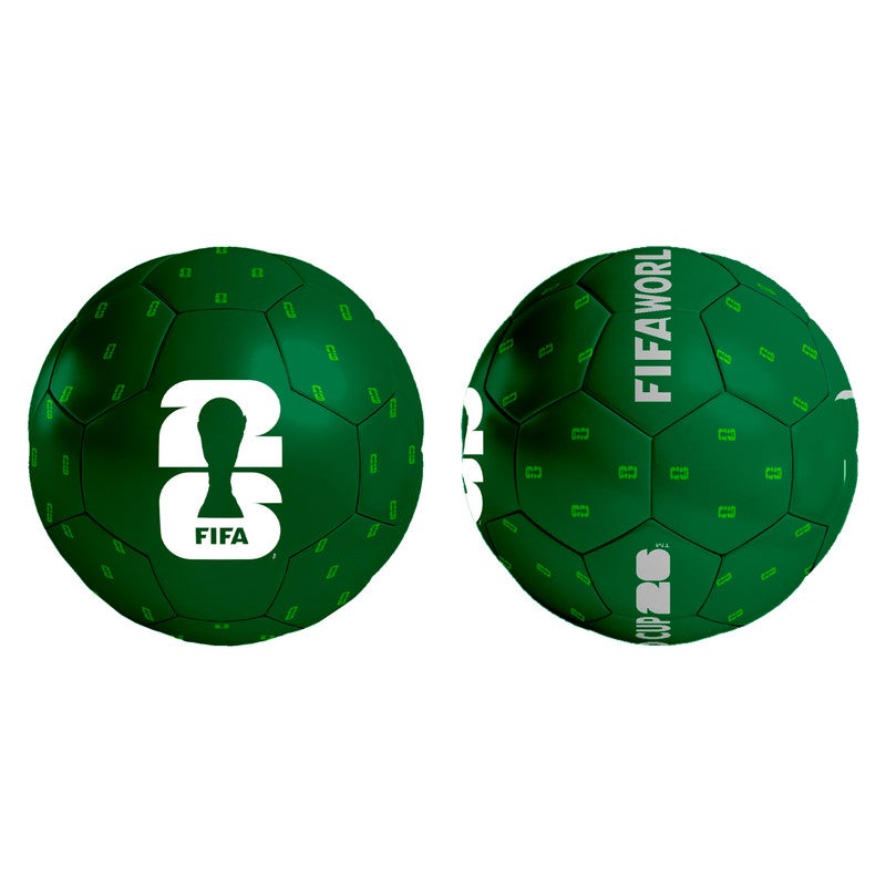 FIFA 2026 Official Style Soccer Ball – Green with Small Logo – Durable Practice Football