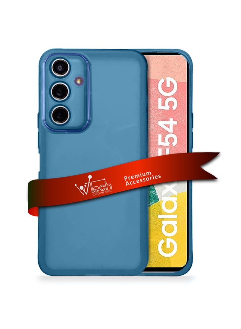 دبليو تيك Samsung Galaxy F54 / Galaxy M54 5G 2023 غطاء خلفي ناعم وشفاف من مادة TPU سيليكون رفيع للغاية لهاتف أنيق مطلي بالكهرباء - أزرق - Image 1