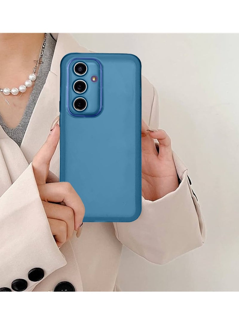 دبليو تيك Samsung Galaxy F54 / Galaxy M54 5G 2023 غطاء خلفي ناعم وشفاف من مادة TPU سيليكون رفيع للغاية لهاتف أنيق مطلي بالكهرباء - أزرق - Image 4