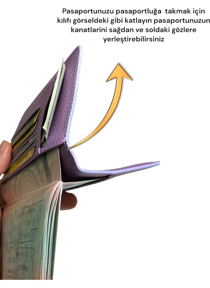 Gempo Vegan Leather Passport Case with Credit Card Holder and Money Compartment Passport Case with Wallet