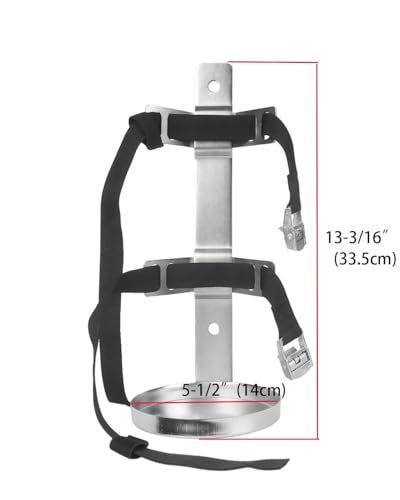MANNIFEN Fire Extinguisher Mount,Stainless Steel,Wall Hanging Bracket,Fire Extinguisher Holder for Home, Car, RV, Truck, for 5-Pound Fire Extinguisher - Image 5