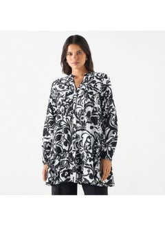 2Xtremz 2Xtremz All-Over Print Tunic with Long Sleeves  - Image 4
