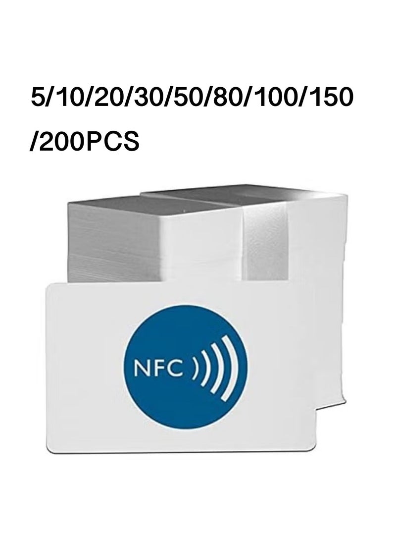 Excefore 150 piece NFC Tags NTAG215 NFC 215 Cards, 504 Bytes Memory NFC Business Card Blank NFC Cards Ntag215 NFC Chip for NFC Phone and Device Writeable Programmable  - Image 1